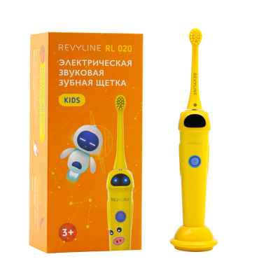 Фото объявления: Звуковая зубная щетка для детей Revyline RL 020 в желтом корпусе в Кемерово